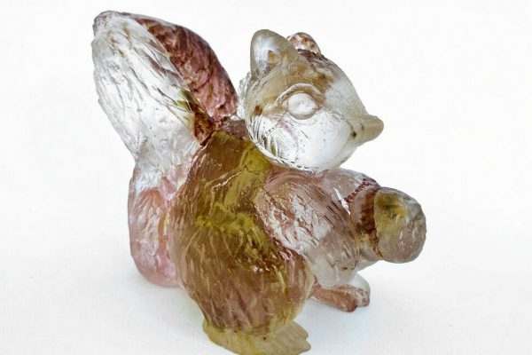 OMI Glass Gallery - Glass Squirrel With Acorn