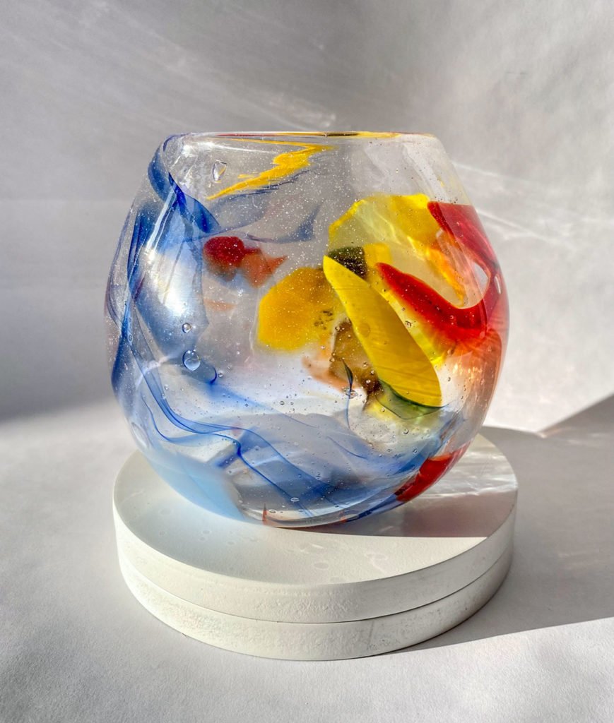 Recycled Glass Bowl OMI Glass Naomi